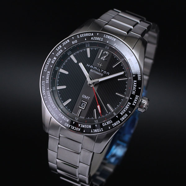 ハミルトン【HAMILTON】ブロードウェイ GMT 限定モデル 46mm BROADWAY GMT LIMITED SSブレス H43725131  | BESSHO